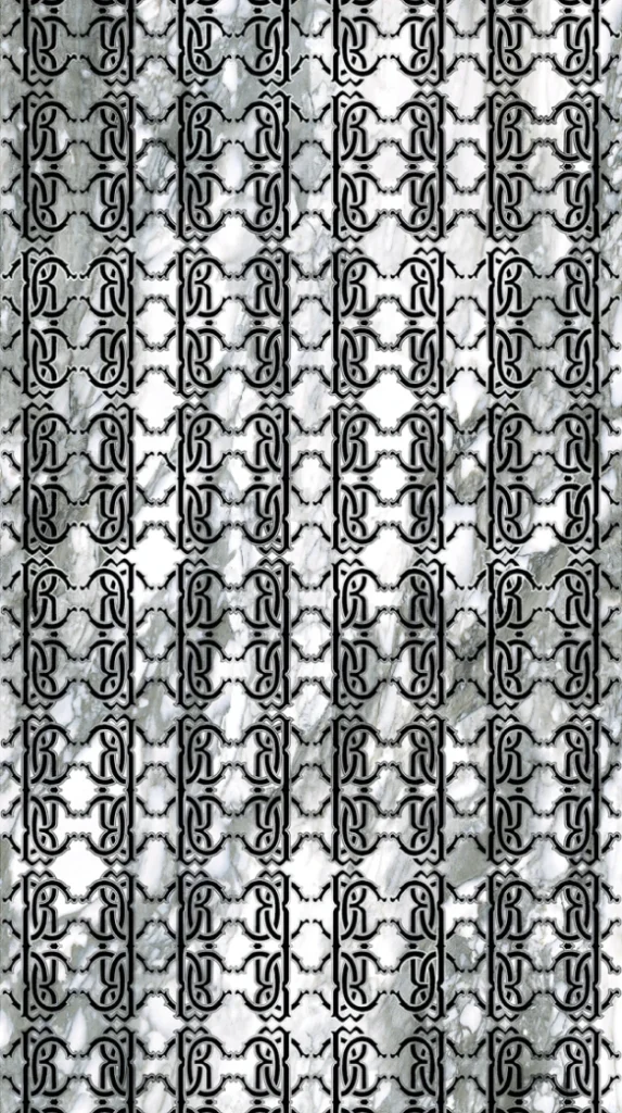 Calacatta Renoir Macro Logo Platinum